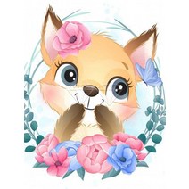 5D DIY 다이아몬드 페인팅 꽃 동물 유니콘 폭스 공룡 전체 스퀘어 & 라운드 모자이크 자수 크로스 스티, 09 9_03 Round Drill 20X25