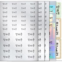 방수네임스티커 혼합형-대 특대형+홀로그램(총5장) 네임스티커 이름스티커, 07)실버-이름1줄인쇄