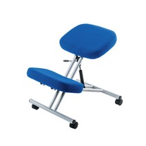 무릎 의자 디스크 허리 바른자세 척추교정 골반 거북목, 무등판 블루(