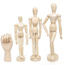 [오꿈] 데셍 원목구체관절 나무목각인형, 09 나무관절손 (30cm) 오른손