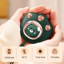 화장실 원룸 온풍기 5200mAh 2 in 1 미니 소형 핸드 워머 난방 애견 펫 매트 패드 USB 충전 워머 포켓 전기, CHINA