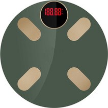 몸무게측정기 스마트 체중계 정확한 체지방 건강 모니터링 무선 디지털 체성분 분석기 호환, 초록
