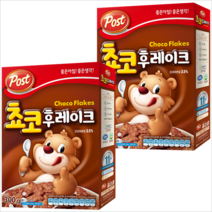 포스트 초코 후레이크 시리얼, 300g, 2개