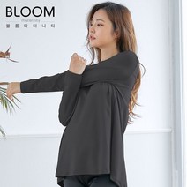 [블룸마터니티] 롱 슬리브 임산부 요가티셔츠