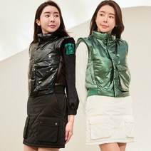 제이투제이 여성골프웨어 오리털패딩 숏패딩조끼 패딩점퍼