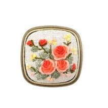 [후야몰]F248/심플2단/스퀘어브로치/반제품/프랑스자수/당일발송, F248 -심플2단 스퀘어브로치