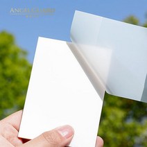 엔젤가드 투명 메모지 반투명 점착 스티커 필기 포스트지 500매, 중형500매
