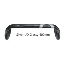 tt자전거 tt바 티티바 mtb 일체형 핸들바 aeronova 자전거 핸들 바 31.1 - 32.5 탄소 도로 핸들 바 탄소 섬유 자전거 구부러진 핸들 바 초경량 탄소 핸들, Silver Glossy 400mm