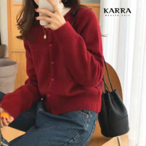 [카라] KARRA 소프트라운드버튼가디건_KB2WCD060C