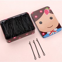 제니트 대용량 머리핀 헤어핀 실핀 100P + 틴케이스 포함