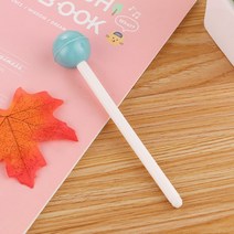 츄파르 막대사탕 디자인 젤펜 롤리팝 캔디 검정 볼펜, 상세 참조