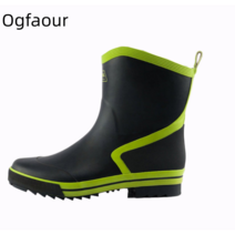 Ogfaour 네오플렌 반장화 낚시 장화 낚시화, 44, 흑녹320