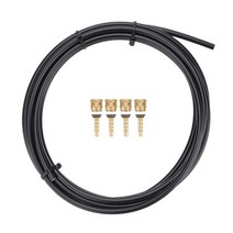 자전거 유압 디스크 브레이크 호스 키트 오일 튜브 파이프 올리브 및 연결 인서트 교체 액세서리 R510 HD M500 용, 3m, 고무, 검은색