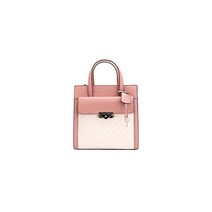 마이클코어스 Michael Kors Cece 스몰 핑크 PVC 노스 사우스 플랩 토트 크로스바디 백 지갑 핸드백 여성
