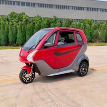 삼륜오토바이 2인승전기차 역 삼발이 노인전동차 2022 새로운 60V 다기능 3 륜 모토 rcycle 전기 세발 자전, 05 RED