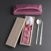 물결거북 칠보 특 은수저 1벌 80% (1인용) 부모님생신 창립기념품 퇴직자선물 결혼예물 답례품 기념일 칠순 VIP선물 숟가락1개+젓가락1매+수저집+보증서+오동나무함+보자기포장, 홍색수저-블루보자기-분홍주머니-인쇄있음-시안확인