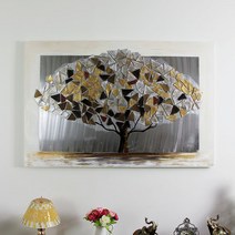 람세스아트 알루미늄 돈나무 특대 캔버스 유화 개업 집들이 선물