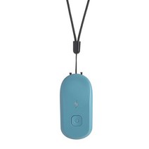 산소발생기 휴대용 미니 공기 청정기 자동차 음이온 USB 충전식 웨어러블 이오나이저 산소 바 개인 연, 02 Blue