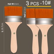 나일론 페인트 브러쉬 아크릴 오일 드로잉에 대 한 설정 수채화 나무 그림 도구 미술 용품 홈 칩 청소, 08 3Pcs 10