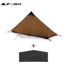 3f ul 기어 lanshan 1 야외 초경량 캠핑 텐트 1 인 34 시즌 전문 15d rodless 텐트, kk 4season and mat