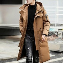 남자 롱 패딩 데일리 파카 캐주얼 출근패션 아우터 가성비 코디4145 베이지 M