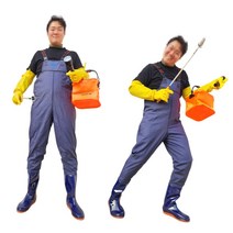 가슴장화 보급형 해루질 장비 낚시 웨이더 전신 바지 무릎 멜빵 갯벌체험 체스타, 가슴장화(어린이용), (블루)140mm