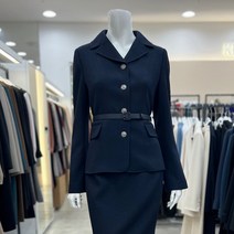 케이엘 여성용 플랩 포켓 벨티드 재킷