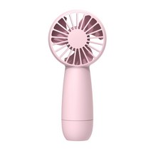 미니 휴대용 선풍기 스트랩형 4800mAh 대용량 배터리 화이트 + 핑크