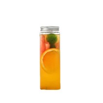 투명 보틀 수제청 용기 일회용 플라스틱 공병 답례품, 500ml 사각병(일반형) (50개)