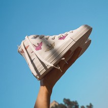 학생운동화 보라색 외선 변색 하이탑 즈크화 여성 ULZZANG 봄계절 1672150466