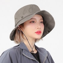 라핑 와이어 등산모자 사파리 낚시 캠핑 벙거지 모자 부니햇, 라이트그레이