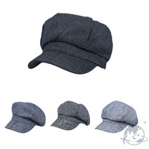 VEDANA 심플데일리코튼팔각모 남자헌팅캡 여자빵모자 탐정모자