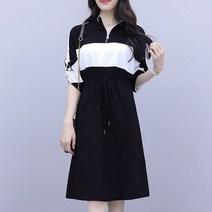 리더스타 1-O-050 원피스 여성원피스 반팔원피스 오버핏 반팔 미디원피스