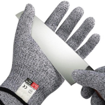 조리용 정육장갑 육가공 작업용 손가락 절단방지 쇠 장갑, 혼합색상