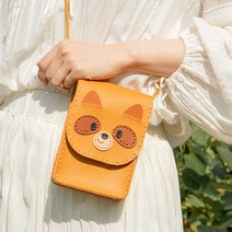 바이오로드 캐릭터 가죽 크로스백 만들기 세트, 1개, 양 1개+스티커증정