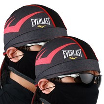 EVERLAST 에버라스트 스포츠 자전거 쿨 두건 1+1 사이클두건, 레드+레드