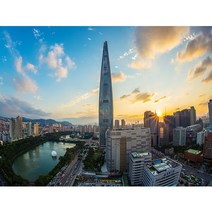 세진 40x50 사이즈 한국 관광지 세계 여행 보석 십자수, 22 롯데월드타워 가로 40X50