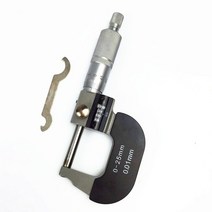 산업용 공구 0-4 인치 100mm 0.0001 "카바이드 팁이있는 정밀 외부 마이크로 미터 개 세트, [02] 25-50mm