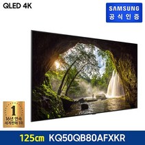 삼성전자 삼성 QLED 4K TV KQ50QB80AFXKR (벽걸이형), 없음