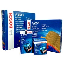 보쉬 엔진오일교환 필터 셋트 현대 투싼ix (LM) 2세대 2.0 e-VGT 오일필터+에어클리너 O0096+A2412, O0096+A2412/0986AF0096+0986AF2412