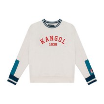 캉골 레트로 팝오버 맨투맨 Beige Combo