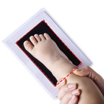 셀프 신상아 아기 발도장 액자 스탬프 손도장 백일소품, 옵션명, 사각발도장스템프