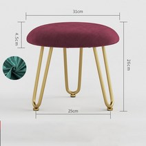 스툴의자 보조 미니 화장대 의자 Sillas Comedor 북유럽 스타일 원형 가정용 벤치 신발 스툴 가벼운 럭셔, 03 as picture2