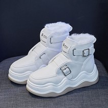 유블리 여성 기모 퍼 하이탑 운동화 롱롱