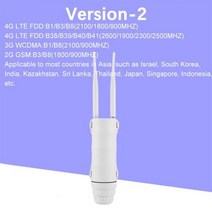 lte라우터 휴대용 와이파이 라우터 포켓파이 kuwfi 4g 야외 방수 4g sim 카드 광범위한 무선 인터넷 핫스팟 지원 64 사용자 24vpoe, 흰색 버전 2, 2.White-Version 2
