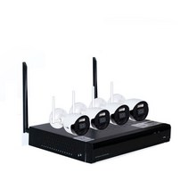 아이비젼 무선 CCTV 자가설치 세트 4채널 녹화기 4개 카메라 1T HDD 기본포함, 1TB