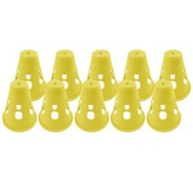 YSSHOP 10pcs 라이트 업 인라인 롤러 스케이트 콘 LED 더미 컵로드 블록, 수지, 옐로우