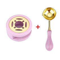 1/2PCS 레트로 왁스 인감 세트 래커 스토브 나무 손잡이 스푼 용광로 히터 비드 스틱 냄비, 06 Purple