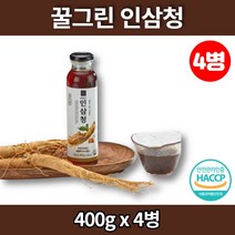 프리미엄 국산 인삼 청 꿀 잡화청 꿀청 액상 차, 4병