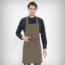 목에 거는 이쁜 카페 공방 꽃집 앞치마 라이트 카키 _ 71017319EA, 본상품선택, 본상품선택